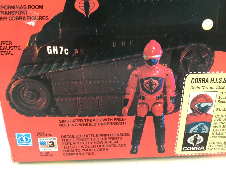 G.I. Joe COBRA H.I.S.S. High Speed Sentry Tank New In Box HASBRO 6051 Vintage 1983 [Photo 12]