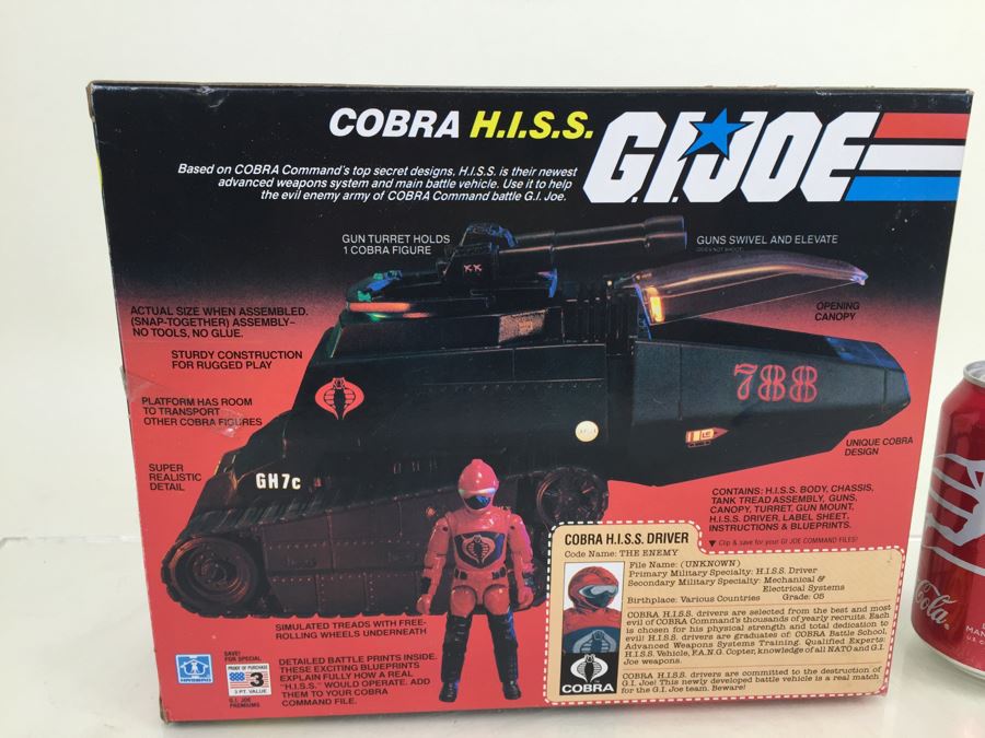 G.I. Joe COBRA H.I.S.S. High Speed Sentry Tank New In Box HASBRO 6051 Vintage 1983 [Photo 14]