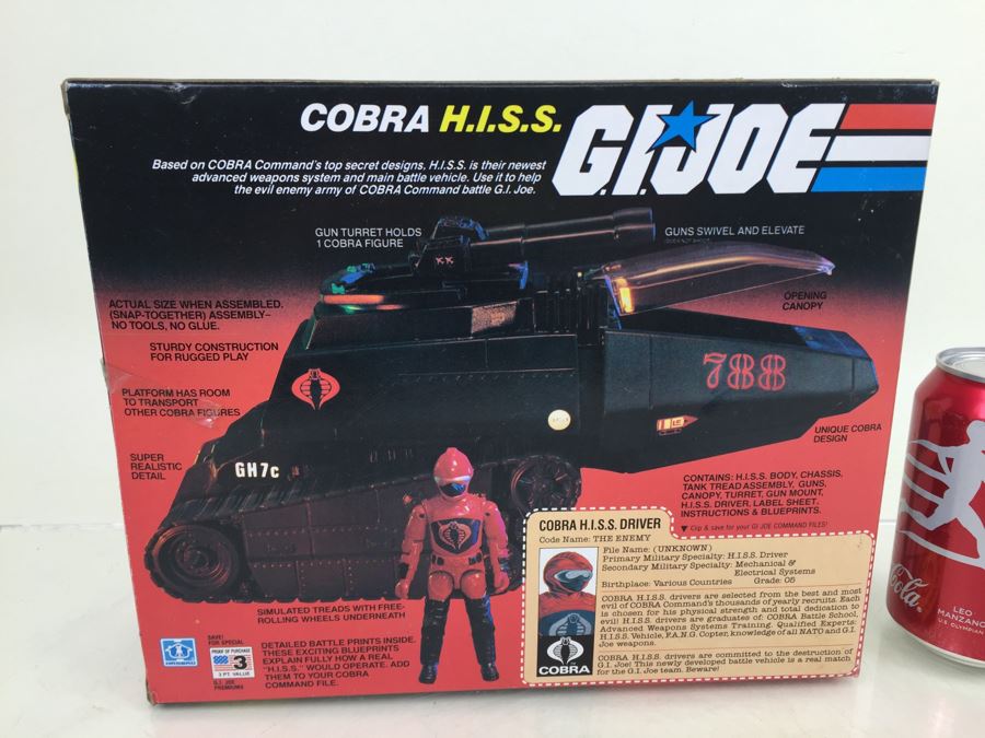 G.I. Joe COBRA H.I.S.S. High Speed Sentry Tank New In Box HASBRO 6051 Vintage 1983 [Photo 3]