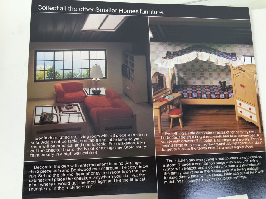 Smaller Homes Contemporary Dollhouse Furniture Stereo TOMY 2401 Vintage New Old Stock [Photo 7]