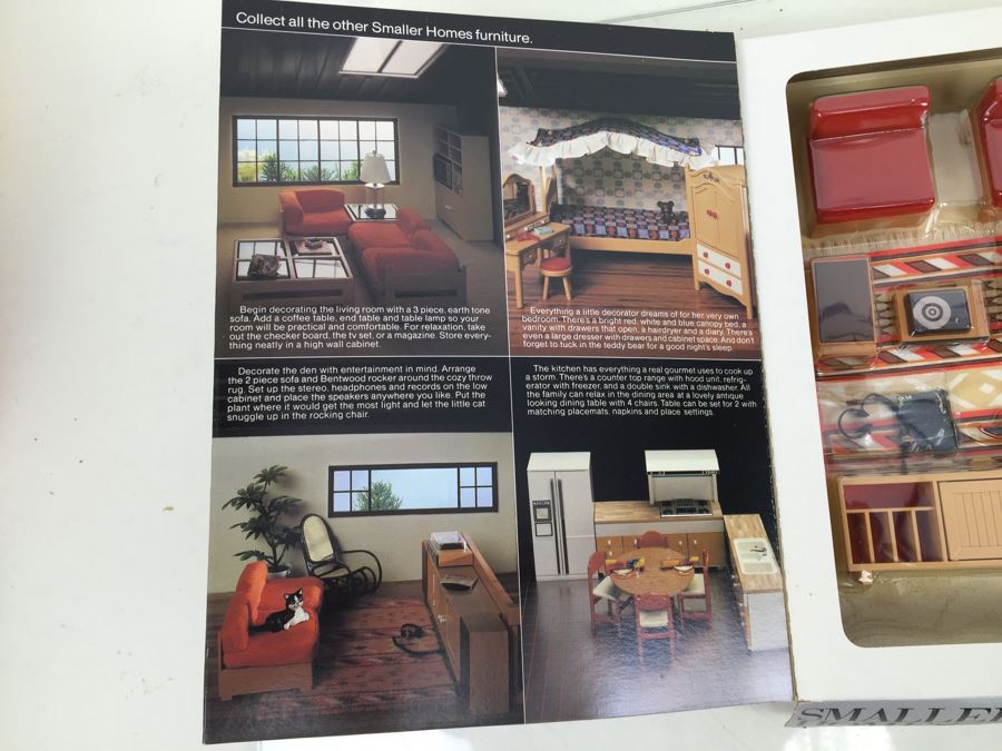 Smaller Homes Contemporary Dollhouse Furniture Stereo TOMY 2401 Vintage New Old Stock [Photo 6]