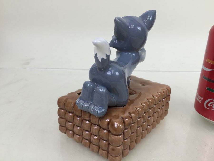 Rare Vintage Sylvester The Cat Ceramic Coin Bank Gorham Japan Metro Goldwyn Mayer Film Co. Vintage 1981 [Photo 6]