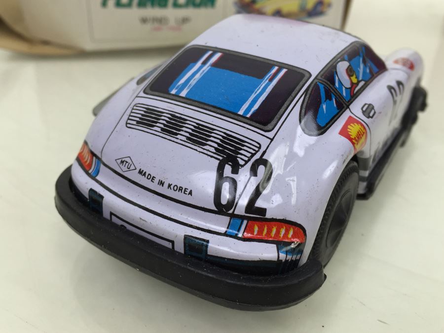 Pair Of Wind Up Racing Cars 'Flying Lion' HR-755 And 'Phoenix' HR-758 Porsche COTC Korea New In Box [Photo 12]