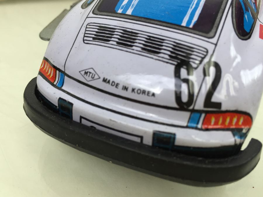 Pair Of Wind Up Racing Cars 'Flying Lion' HR-755 And 'Phoenix' HR-758 Porsche COTC Korea New In Box [Photo 13]