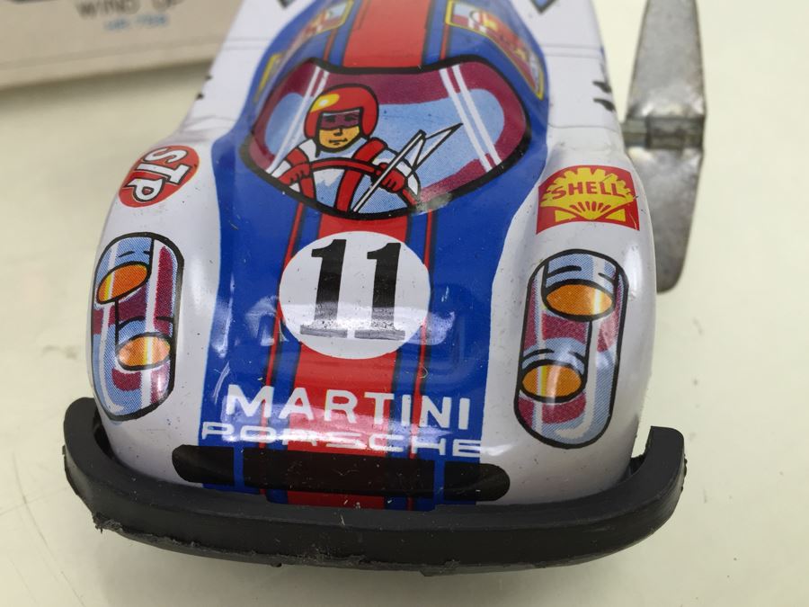 Pair Of Wind Up Racing Cars 'Flying Lion' HR-755 And 'Phoenix' HR-758 Porsche COTC Korea New In Box [Photo 15]