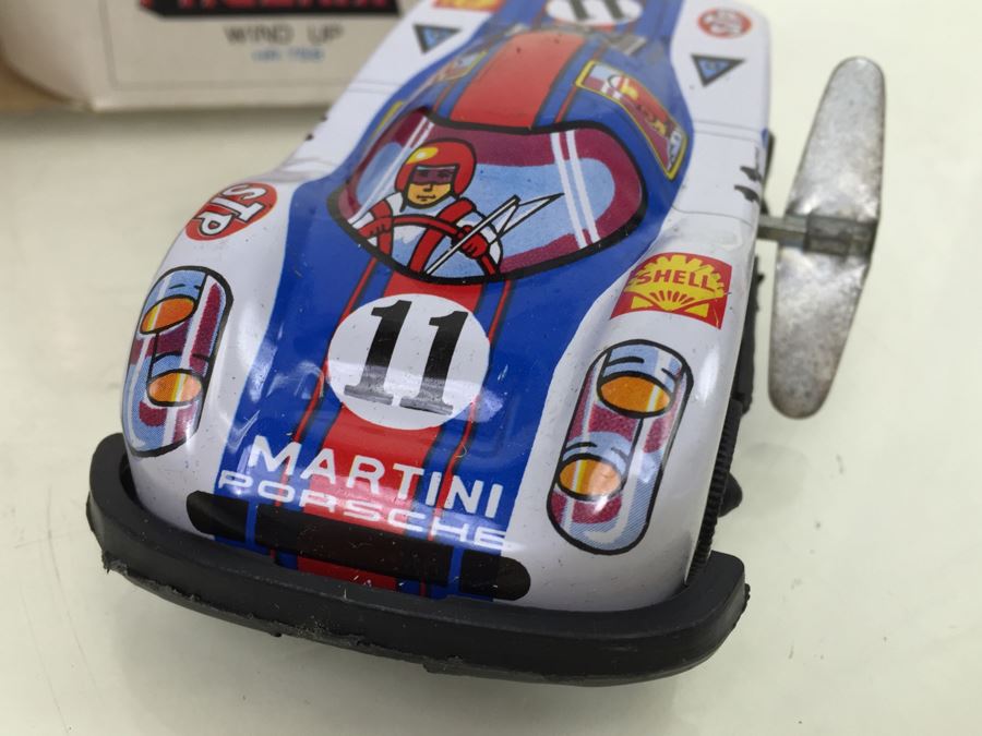 Pair Of Wind Up Racing Cars 'Flying Lion' HR-755 And 'Phoenix' HR-758 Porsche COTC Korea New In Box [Photo 14]