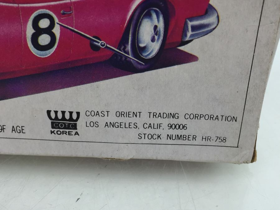 Pair Of Wind Up Racing Cars 'Flying Lion' HR-755 And 'Phoenix' HR-758 Porsche COTC Korea New In Box [Photo 7]