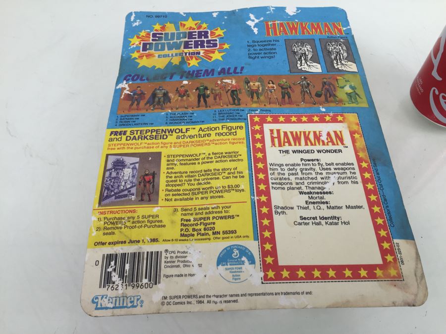 Kenner Super Powers HAWKMAN New In Packaging With Mini Comic Book No. 99710 Vintage 1984 DC Comics [Photo 15]