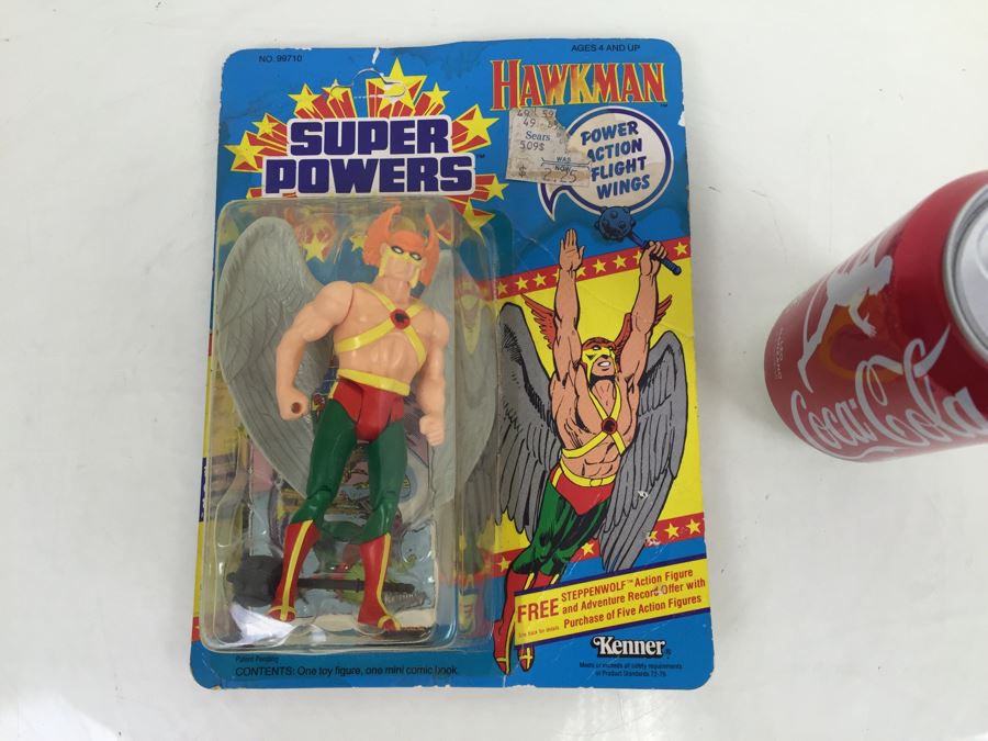 Kenner Super Powers HAWKMAN New In Packaging With Mini Comic Book No. 99710 Vintage 1984 DC Comics