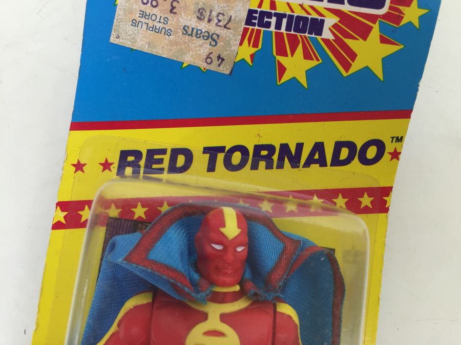 Kenner Super Powers Red Tornado New In Packaging Vintage 1986 DC Comics [Photo 10]