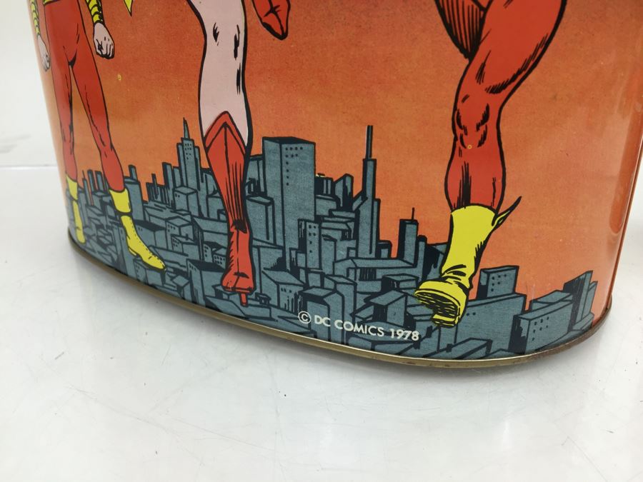 Super Heroes Waste Basket Superman BATMAN Robin Flash Wonder Woman Green Lantern DC Comics Vintage 1979 New Old Stock Cheinco [Photo 11]