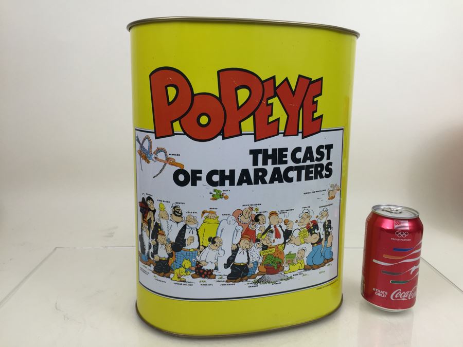 Popeye Waste Basket Vintage 1970's Cheinco New Old Stock [Photo 2]