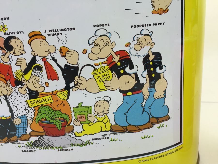 Popeye Waste Basket Vintage 1970's Cheinco New Old Stock [Photo 10]