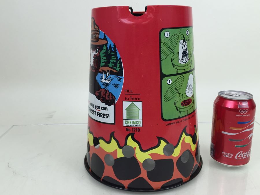 SMOKEY The Bear Safe Charcoal Starter Cheinco Inc Vintage 1968 New Old Stock [Photo 4]