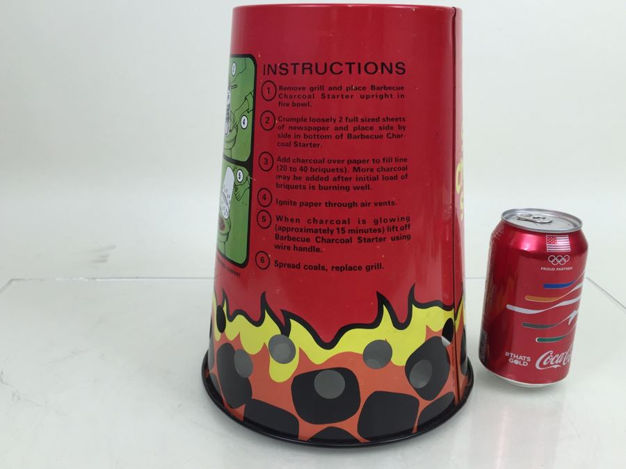 SMOKEY The Bear Safe Charcoal Starter Cheinco Inc Vintage 1968 New Old Stock [Photo 7]