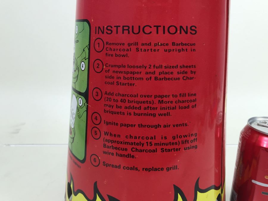 SMOKEY The Bear Safe Charcoal Starter Cheinco Inc Vintage 1968 New Old Stock [Photo 8]