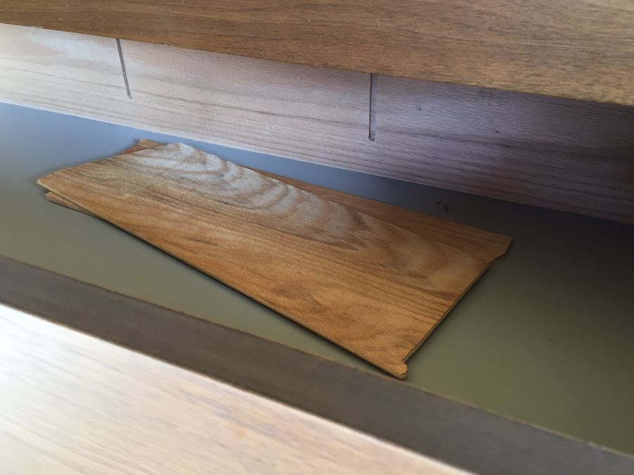 John Van Koert For Drexel Mid-Century Modern Projection Series Gentleman's Dresser Chest Of Drawers With Built In Mirror And Pair Of Drexel Nightstands [Photo 33]