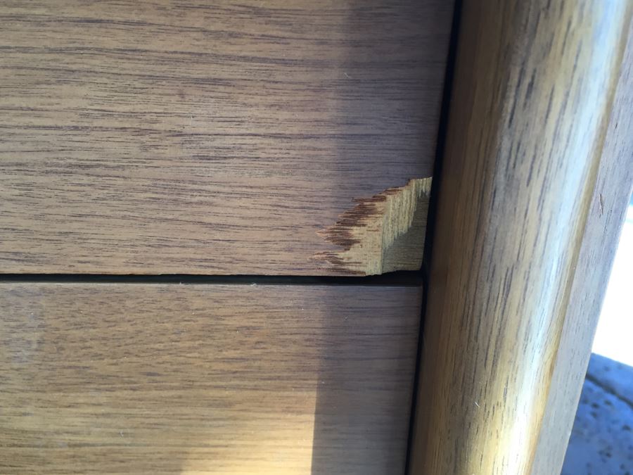 John Van Koert For Drexel Mid-Century Modern Projection Series Gentleman's Dresser Chest Of Drawers With Built In Mirror And Pair Of Drexel Nightstands [Photo 31]