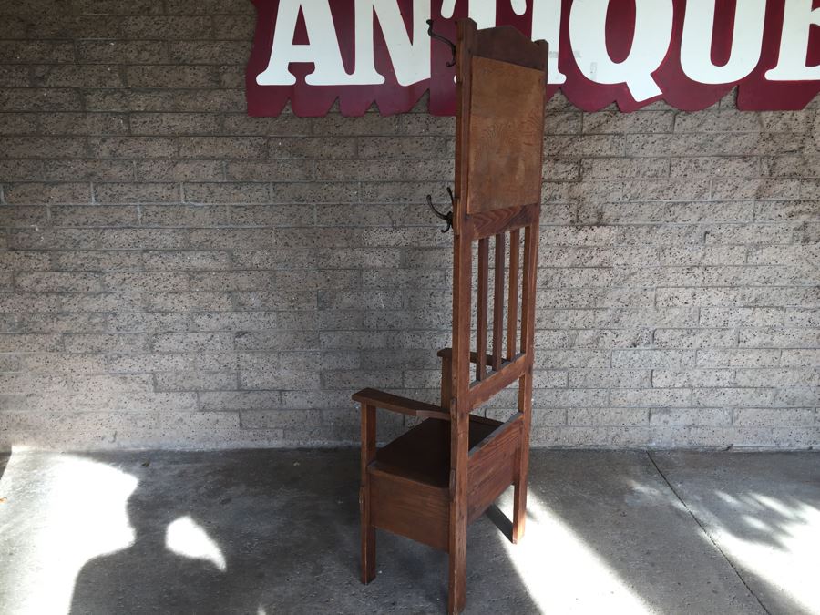 Stunning Smaller Vintage Hall Tree With Custom Cushions [Photo 17]