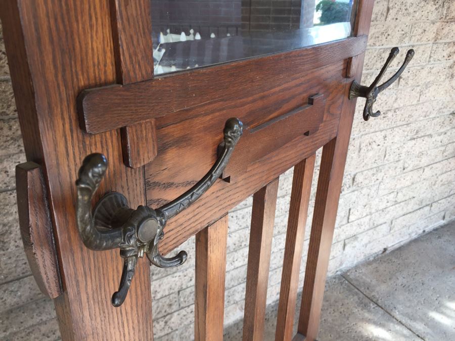 Stunning Smaller Vintage Hall Tree With Custom Cushions [Photo 10]