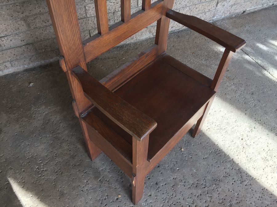 Stunning Smaller Vintage Hall Tree With Custom Cushions [Photo 11]