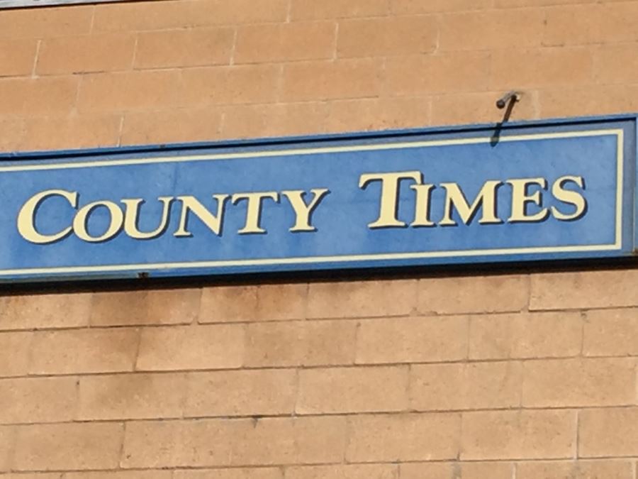 North County Times Blue Newspaper Sign Off Of Coast 101 In Oceanside Sign #2 [Photo 6]
