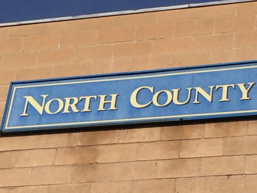 North County Times Blue Newspaper Sign Off Of Coast 101 In Oceanside Sign #2 [Photo 5]