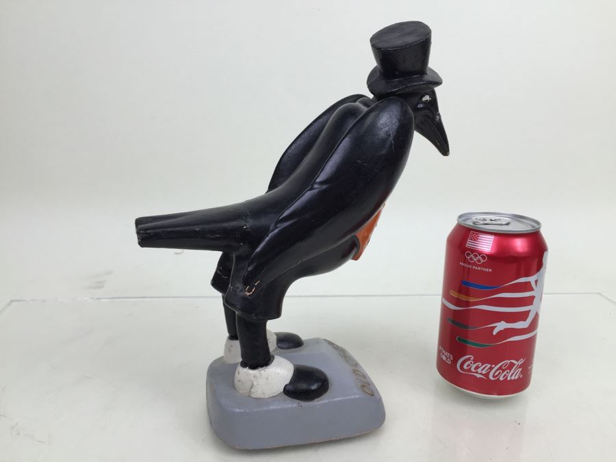 Old Crow Kentucky Straight Bourbon Whiskey Crow Vintage Advertising Display Figure Bar [Photo 12]