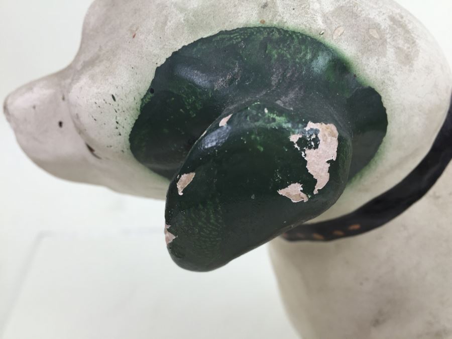 RCA Nipper Dog Statue Old King Cole Paper Mache Store Display Canton Ohio [Photo 10]