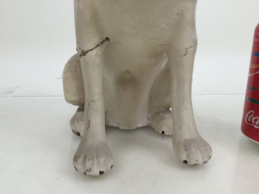 RCA Nipper Dog Statue Old King Cole Paper Mache Store Display Canton Ohio [Photo 6]