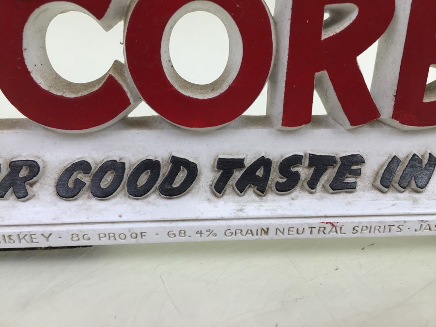 'Say Corby's For Good Taste In Whiskey' Liquor Store Bar Display Advertising Parrot [Photo 6]