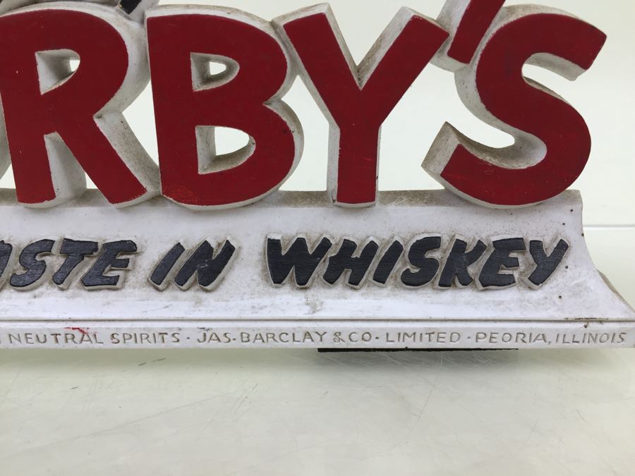 'Say Corby's For Good Taste In Whiskey' Liquor Store Bar Display Advertising Parrot [Photo 7]