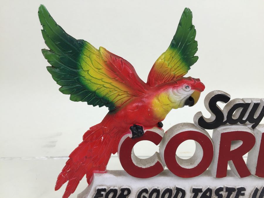 'Say Corby's For Good Taste In Whiskey' Liquor Store Bar Display Advertising Parrot [Photo 10]
