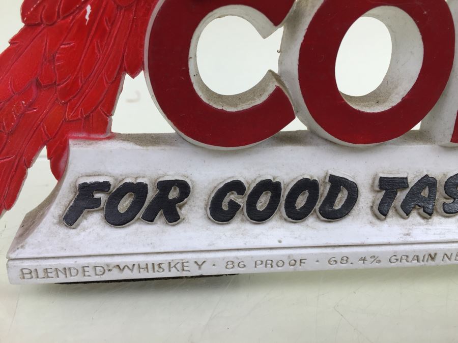 'Say Corby's For Good Taste In Whiskey' Liquor Store Bar Display Advertising Parrot [Photo 5]