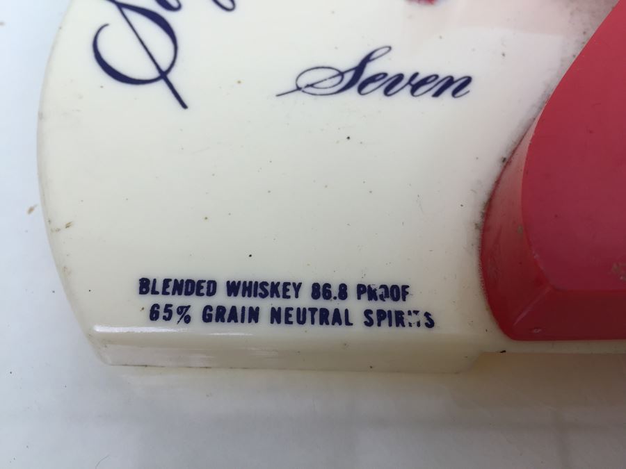 Vintage Seagram's Seven Crown Bar Hours Advertising Sign [Photo 8]