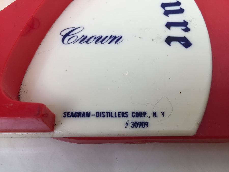 Vintage Seagram's Seven Crown Bar Hours Advertising Sign [Photo 9]