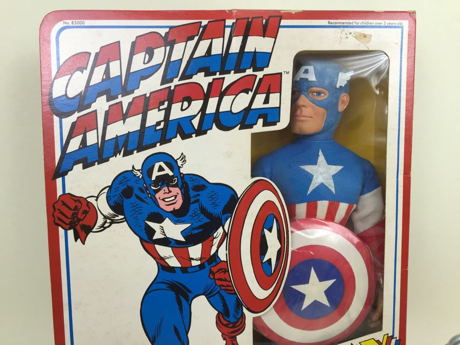 MEGO Captain America Fly Away Action Figure 12 1/2' Size New In Box 83000 Vintage 1979 [Photo 5]