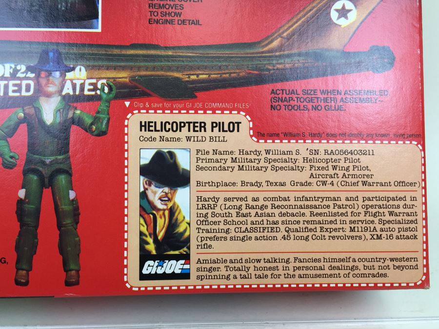 G.I. Joe Assault Copter Dragonfly (XH-1) New In Box Hasbro 6025 Vintage 1983 [Photo 12]