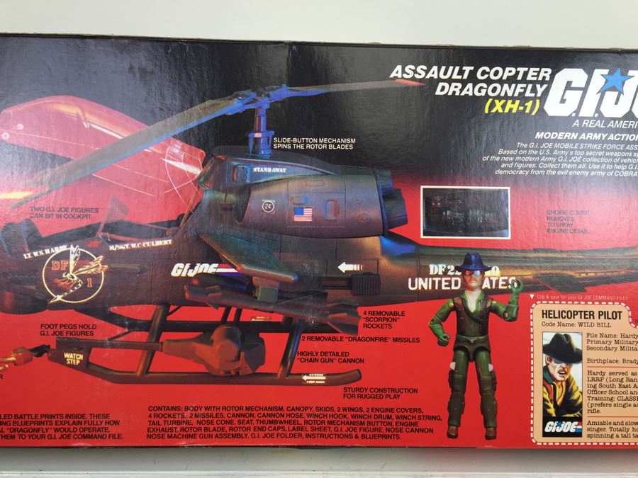 G.I. Joe Assault Copter Dragonfly (XH-1) New In Box Hasbro 6025 Vintage 1983 [Photo 13]
