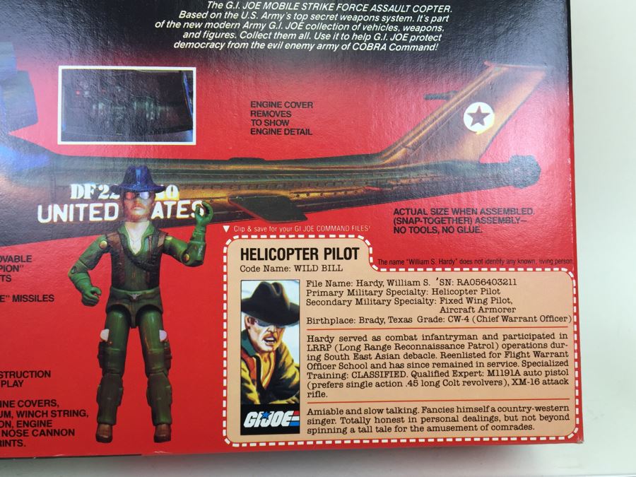 G.I. Joe Assault Copter Dragonfly (XH-1) New In Box Hasbro 6025 Vintage 1983 [Photo 11]