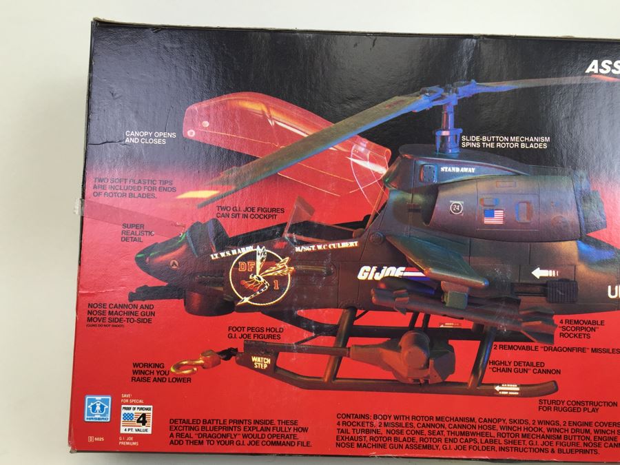 G.I. Joe Assault Copter Dragonfly (XH-1) New In Box Hasbro 6025 Vintage 1983 [Photo 14]