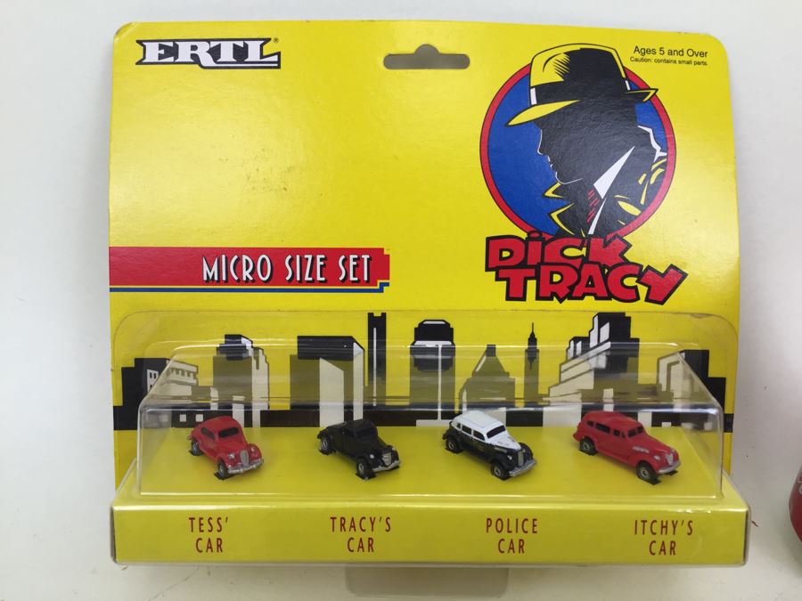 ERTL Dick Tracy Micro Size Set Of Cars 2672 New In Packaging Vintage 1990 Walt Disney Company [Photo 2]