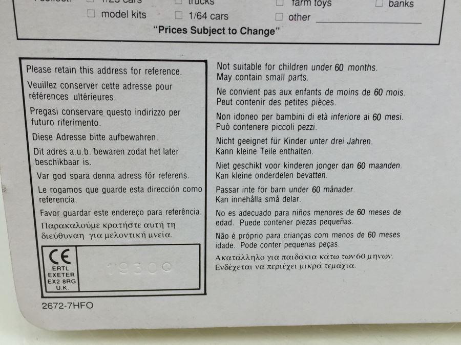 ERTL Dick Tracy Micro Size Set Of Cars 2672 New In Packaging Vintage 1990 Walt Disney Company [Photo 14]