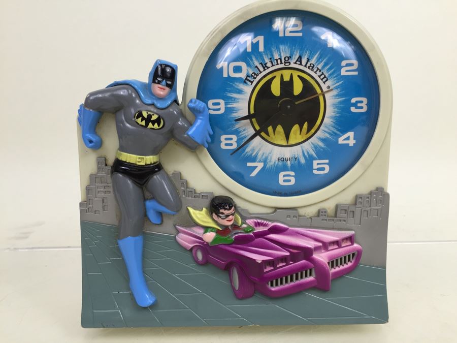 BATMAN And Robin Talking Alarm Equity Vintage 1974 Janex Corp