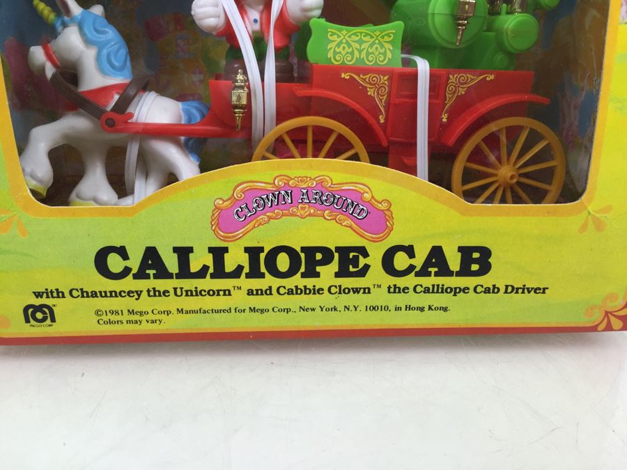 MEGO Calliope Cab With Chauncey The Unicorn And Cabbie Clown The Calliope Cab Driver Vintage 1981 New In Box [Photo 7]