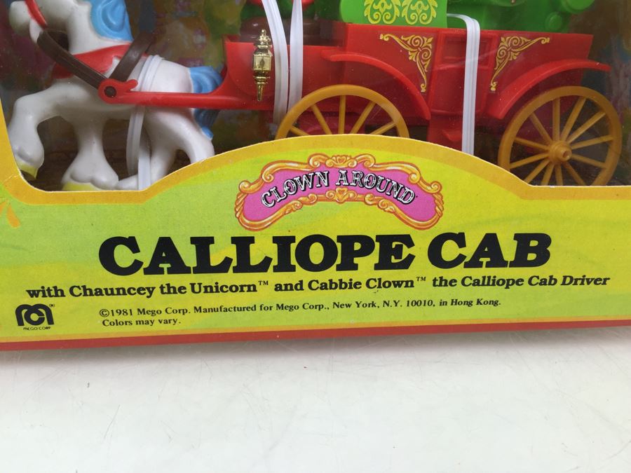 MEGO Calliope Cab With Chauncey The Unicorn And Cabbie Clown The Calliope Cab Driver Vintage 1981 New In Box [Photo 9]