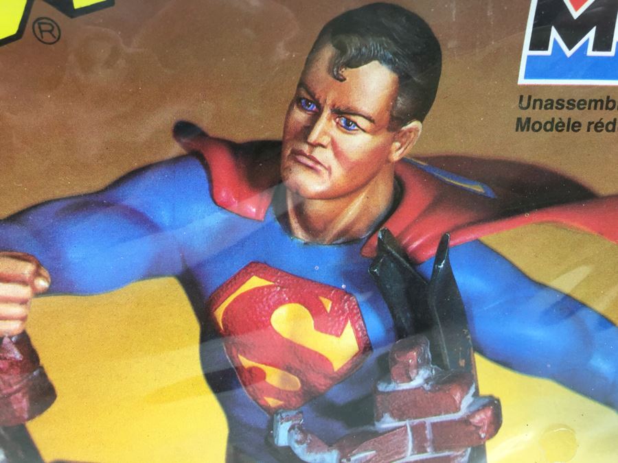 SUPERMAN MONOGRAM Model Kit Featuring Superman Punching Through Brick Wall 8' Tall 6301 New In Box Sealed DC Comics Vintage 1978 [Photo 5]