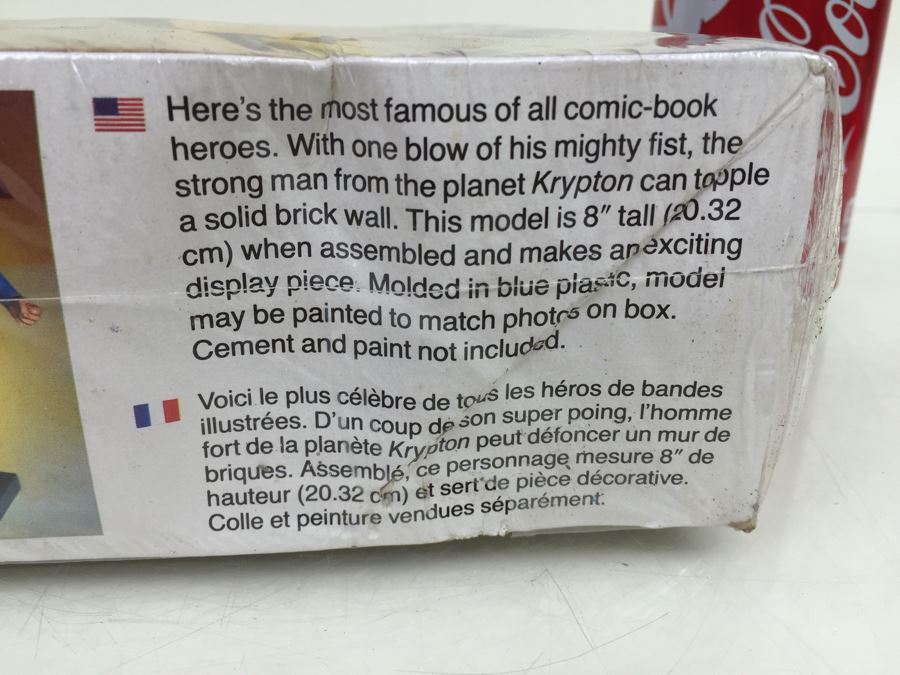 SUPERMAN MONOGRAM Model Kit Featuring Superman Punching Through Brick Wall 8' Tall 6301 New In Box Sealed DC Comics Vintage 1978 [Photo 15]