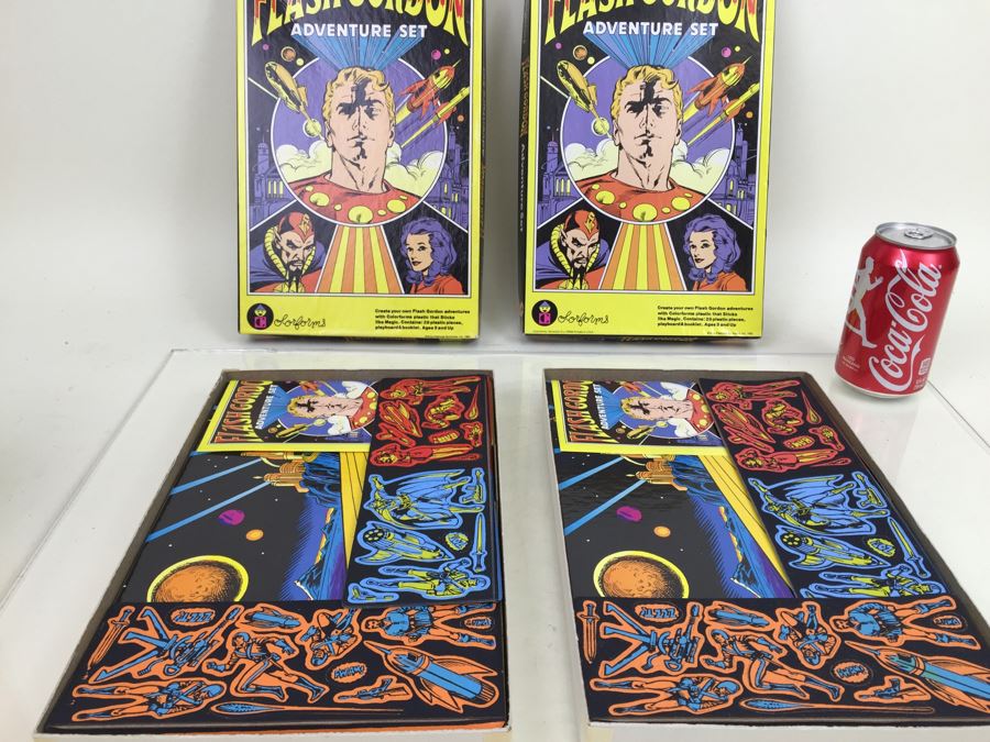 Pair Of Flash Gordon Adventure Set Colorforms New In Box Vintage 1980 [Photo 2]