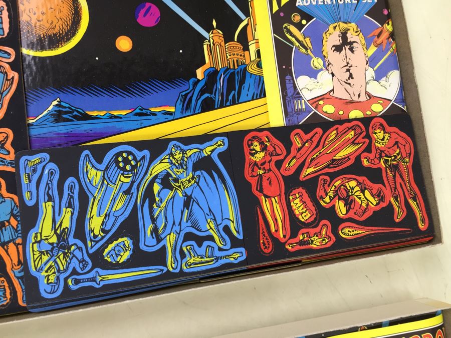 Pair Of Flash Gordon Adventure Set Colorforms New In Box Vintage 1980 [Photo 14]
